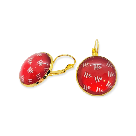 EARRINGS STEEL GOLD HOHOHO2